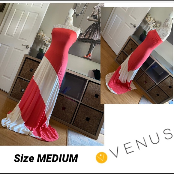 VENUS Dresses & Skirts - Maxi “Venus” Coral Beige Medium Dress